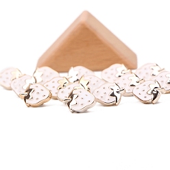 Клубника Кнопки смолы хвостовиком, Эмалированные пуговицы для швейных поделок своими руками, клубника, 10~20 мм