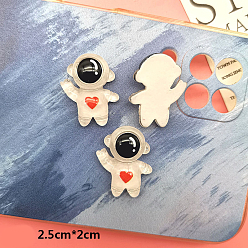 Spaceship Кабошоны из полупрозрачной смолы, астронавт, чёрные, космическая тема шаблон, 25x20 мм