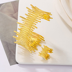 Золотой Наборы браслетов-манжет и колец-манжет из сплава палочек, золотые, браслет: 75 мм внутренний диаметр