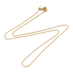 Золотой Вакуумное покрытие pvd 304 ожерелья из шариковой цепи из нержавеющей стали, булавками, золотые, 20.28 дюйм (51.5 см)