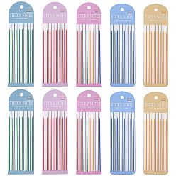 (52) Непрозрачная лаванда 10шт. 5 цвета прямоугольные наклейки для домашних животных индексные вкладки, заметки, для офисного школьного чтения, разноцветные, 200x60x1.5 мм, 2 шт / цвет
