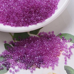 (DB0074) Фуксиновая Подкладка Бусины miyuki delica, цилиндр, японский бисер, 11/0, (БД 0074) фуксия облицованная, 1.3x1.6 мм, отверстия: 0.8 мм, около 10000 шт / мешок, 50 г / мешок