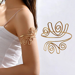 Золотой Браслеты-манжеты на плечо из цветочного сплава, браслеты-повязки, золотые, 2-1/2 дюйм (6.5 см)