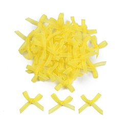 Желтый Аксессуары для костюмов из нейлона, бантом, желтые, 19x21x2.5 мм