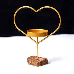 Сердце Металлические подсвечники, с подвалами из драгоценных камней, сердце, 170x70 мм