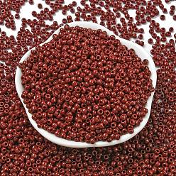 (46) Opaque Oxblood Тохо 8/0 круглые бусины, японский бисер, (46) непрозрачная бычья кровь, 3 мм, отверстие : 1 мм, Около 1111 шт / 50 г