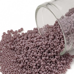 (52F) Opaque Frost Lavender Toho runde Rocailles, japanische Rocailles, (52 f) undurchsichtiger Frostlavendel, 15/0, 1.5 mm, Bohrung: 0.7 mm, über 3000pcs / Flasche, 10 g / Flasche
