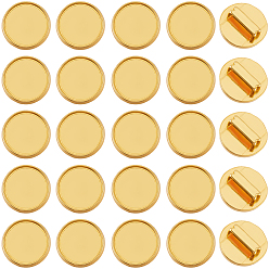 Плоский Круглый 48шт. сплава подвески-кабошоны, золотые, плоско-круглые, 13.5x4.5 мм
