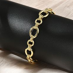 Настоящее золото 18K Латунные кабельные цепные браслеты для женщин и мужчин, долговечный, стойки покрытие, без кадмия и без свинца, реальный 18 k позолоченный, 7-3/4 дюйм (19.6 см)