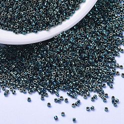 (DB1006) Metallic Blue Green Gold Iris MIYUKI Delica Beads, Cylinder, Japanese Seed Beads, 11/0, (DB1006) Metallic Blue Green Gold Iris, 1.3x1.6mm, Hole: 0.8mm, about 20000pcs/bag, 100g/bag