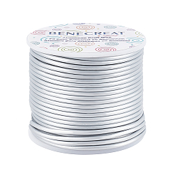 Серебро Матовый круглый алюминиевый провод, серебряные, 10 датчик, 2.5 мм, 24.5 м / рулон