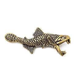 Античная Бронза Латунные арована заурихтис миниатюрные фигурки статуэтки, для домашнего офиса настольный микро ландшафтный декор аксессуары, античная бронза, 58x8.5x24.5 мм