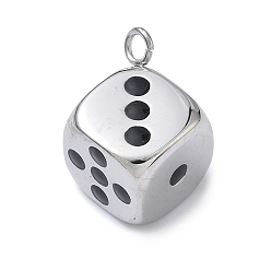 Нержавеющая Сталь Цвет 304 подвески из нержавеющей стали, с эмалью, амулеты в кости, цвет нержавеющей стали, 23x18.5x14 мм, отверстие : 2.9 мм