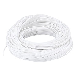 Белый Пластиковые плетеные полоски, твердый ткацкий материал, для DIY, вязание мебели, белые, 3 мм, 60 м / рулон