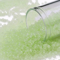 (15F) Transparent Frost Citrus Spritz TOHO Round Seed Beads, Japanese Seed Beads, (15F) Transparent Frost Citrus Spritz, 11/0, 2.2mm, Hole: 0.8mm, about 50000pcs/pound