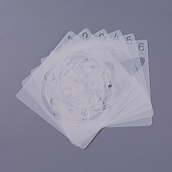 White Kids Cartoon Plastic Hollow Drawing Stencil, Reusable Drawing Template For Kids DIY Scrapbooking, School Projects, White, 13x13x0.03cm, about 6pcs/set