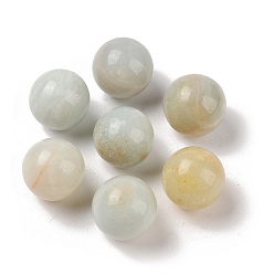 Flower Amazonite Сферические бусины из натурального цветка амазонита без отверстий, круглые, 16 мм