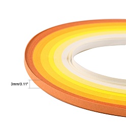 (52) Непрозрачная лаванда 6 цвета рюш бумаги полоски, Постепенное цвет, разноцветные, 390x3 мм, о 120strips / мешок, 20strips / цвет