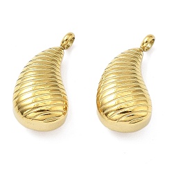 Золотой Ионное покрытие (ip) 304 подвески из нержавеющей стали, очарование слезы, золотые, 21.5x11x8 мм, отверстие : 2.8 мм