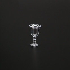 Прозрачный Мини пластиковый стаканчик, аксессуары для кукольного домика с микро-ландшафтом, притворяясь опорными украшениями, прозрачные, 11x20 мм, 10 шт / комплект