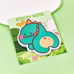 Светлый Морско-зеленый 30 блокнот для заметок с мультяшным динозавром, наклейки с наклейками, для офисного школьного чтения, светло-зеленый, 75x67 мм