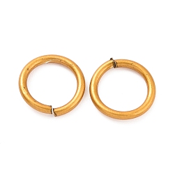Античное Золото 925 Соединительные кольца из стерлингового серебра, вырезанные пилой, античное золото , 7x0.9 мм, внутренний диаметр: 5.2 мм, Около 70 шт / 10 г