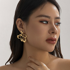 Самородки Серьги сплава, золотые, самородки, 50x50 мм