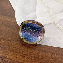 Водолей Акриловые заколки для волос звездное небо, для женщин девушек, двенадцать созвездий, Водолей, 50x45 мм