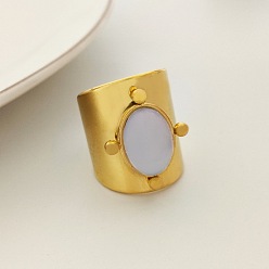 Белый Нефрит 204 нержавеющая сталь с манжетами из натурального белого нефрита, золотые, 25 мм, внутренний диаметр: 18 мм