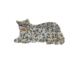 Белый Заколки для волос с когтями из ацетата целлюлозы (смола), леопард, заколка для волос без следов челки для женщин и девочек, белые, 98x45 мм