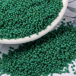 (RR4477) Duracoat Dyed Opaque Spruce MIYUKI Round Rocailles Beads, Japanese Seed Beads, (RR4477) Duracoat Dyed Opaque Spruce, 15/0, 1.5mm, Hole: 0.7mm, about 5555pcs/bottle, 10g/bottle