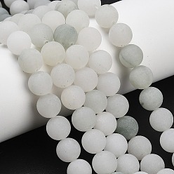 Другие Кварцы Природного кварца нитей бисера, круглые, матовые, 10~10.5 мм, отверстие : 0.8 мм, около 37 шт / нитка, 15.16'' (38.5 см)