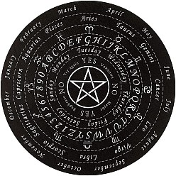 Солнце Деревянная маятниковая доска, биолокация гадальная доска, для колдовства принадлежности для викканского алтаря, плоскийкруглыйкруглый, солнце, 150 мм