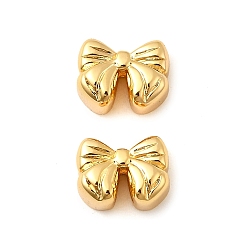 Настоящее золото 18K Латунные бусины, бантом, без никеля , реальный 18 k позолоченный, 7.5x9.5x4.8 мм, отверстие : 1.6 мм