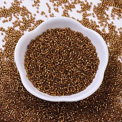 (DB0144) Темный  Топазовый с Серебряной Подкладкой Бусины miyuki delica, цилиндр, японский бисер, 11/0, (дБ 0144) темный топаз с серебряной подкладкой, 1.3x1.6 мм, Отверстие: 0.8 мм, о 2000 шт / бутылка, 10 г / бутылка