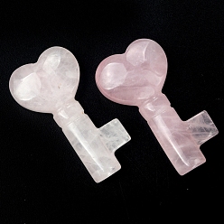 Розовый Кварц Натуральный розовый кварц, резной целебный ключевой камень в форме сердца, Украшения из камня с энергией Рейки, 37~40x22x10 мм