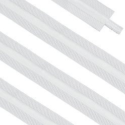 Blanc 20 Bande élastique plate en polyester et latex, avec cordon à l'intérieur, sangle vêtement accessoires de couture, blanc, 41x2mm, environ 21.87 yards (20m)/ensemble