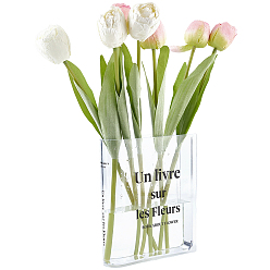 Book Акриловая прозрачная художественная ваза, для домашнего офисного стола, книга, 189x150x42 мм