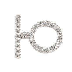 Платина Латуни Переключить застежками, без кадмия и без свинца, долговечный, кольцо, платина, 5.5~23.5x20.5~28.5x3.5 мм, отверстие : 1.6 мм