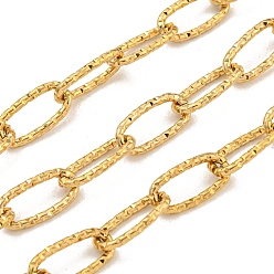 Настоящее золото 18K 10 ионное покрытие (IP) 304 Тросовые цепи из нержавеющей стали, несварные, с катушкой, реальный 18 k позолоченный, 19.5x9.5x2 мм