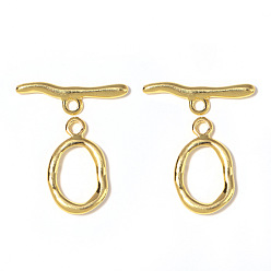 Золотой Латуни Переключить застежками, овальные, золотые, овальный : 12x20 mm, бар: 23.5 mm, 5 шт / комплект
