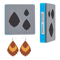 Teardrop 1 шт. штампы для резки дерева, Со сталью, для diy scrapbooking / фотоальбом, декоративная тисняющая бумажная карточка, изготовление изделий из кожи, капля, 100x100x9 мм