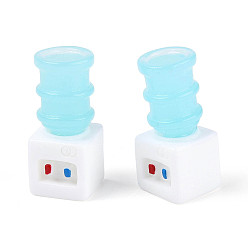 Небесно-голубой Декор из непрозрачной смолы для кукольного домика, рукомойник, голубой, 12.5~13x13x28.5 мм