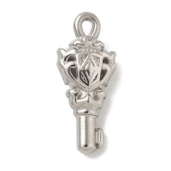 Нержавеющая Сталь Цвет Антикоррозийные 304 подвески из нержавеющей стали, брелок для ключей, цвет нержавеющей стали, 25.5x10.5x6 мм, отверстие : 1.6 мм