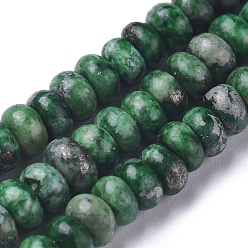 Пирит Синтетические африканские пиритовые нити, окрашенные, рондель, 4~4.5x2~2.5 мм, отверстие : 0.7 мм, около 169 шт / нитка, 15.94 дюйм (40.5 см)