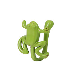 Зелено-Желтый Клипсы на кольца в носу, напыляемый латунный носовой манжет непирсинг ювелирные изделия для женщин и мужчин, зеленый желтый, 12 мм