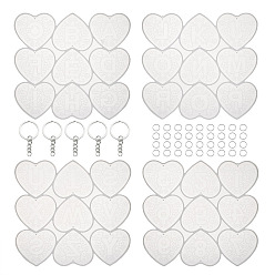 Платина Изготовление форм для брелка своими руками, включая формы из смолы, железное кольцо для ключей и 304 запорные кольца из нержавеющей стали, для уф-смолы, изготовление изделий из эпоксидной смолы, сердце с буквой мандалы, платина, 185x203x6 мм