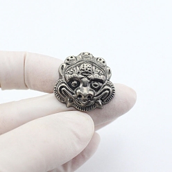 Античное Серебро Заклепки для монет aolly в форме животного, с железным винтом, для сумки, чемодана, украшения из кожи, античное серебро, 25x25 мм