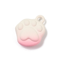 Pink Акриловые подвески краскораспылительные, без свинца, без никеля и без кадмия, Коготь дьявола, розовые, 14.5x12x4.5 мм, отверстие : 1.6 мм