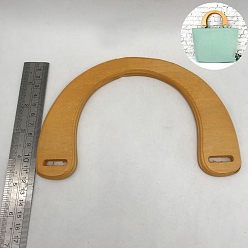 (932FM) Темно-синий аква-матовый с подкладкой Деревянная ручка сумки, c-образный, аксессуары для замены сумок, темно-золотистые, 11.9x18.6 см, Внутренний диаметр: 10.9 cm